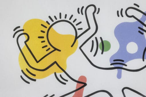 Keith Haring Silkscreen with Frame - Yellow - Styylish