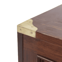 Mahogany Marine Chest of Drawers - Brass Corner Hinge - Styylish