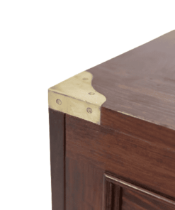 Mahogany Marine Chest of Drawers - Brass Corner Hinge - Styylish
