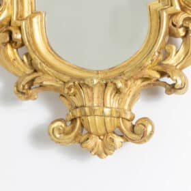 Regency Style Mirror in Carved and Gilded Wood, 1880's