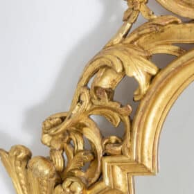 Regency Style Mirror in Carved and Gilded Wood, 1880's