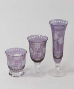 Bohemian Crystal Style Glassware - Size Comparison - Styylish