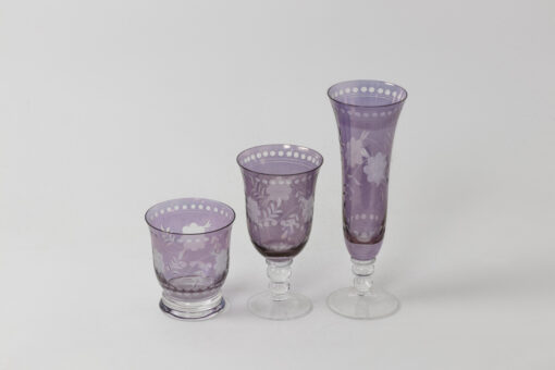 Bohemian Crystal Style Glassware - Size Comparison - Styylish