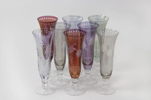 Bohemian Crystal Style Glassware - Champagne Flutes - Styylish