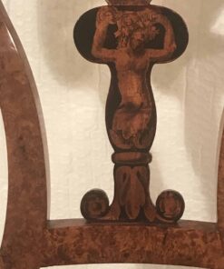 Set of four Biedermeier Chairs- detail of the back- Styylish