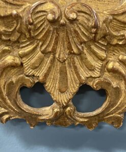 18th century Gilt Wood Mirror- detail of lower part- Styylish