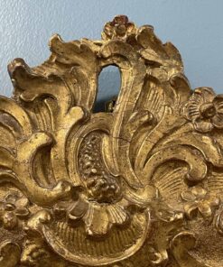 18th century Gilt Wood Mirror- detail of upper part- Styylish