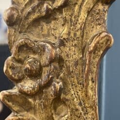 18th century Gilt Wood Mirror- detail of left side- Styylish