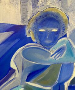 Alternative view of Artwork by Cécile Ganne, La Déesse Bleue