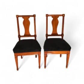 Set of Six Neoclassical Chairs, South Germany 1800