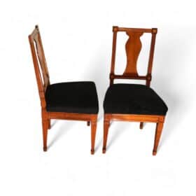 Set of Six Neoclassical Chairs, South Germany 1800