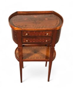 Antique Louis XVI Side Table- front view with top- Styylish