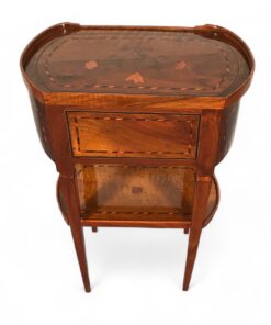 Antique Louis XVI Side Table- back view - Styylish
