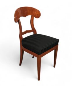 Set of Six Biedermeier Chairs- Cherry- three-quarter view of one chair- Styylish