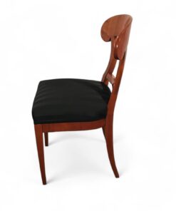 Set of Six Biedermeier Chairs- Cherry- side view of one chair right- Styylish