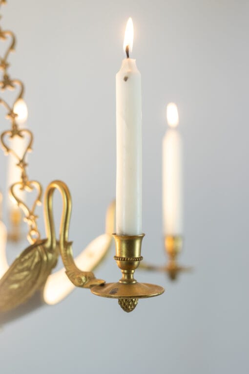 Empire Style Chandelier - Candle Detail - Styylish