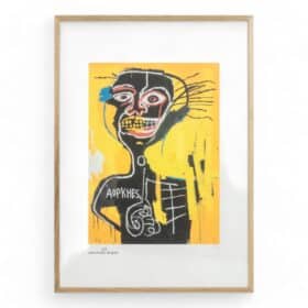 Colorful Jean-Michel Basquiat Silkscreen, 1990