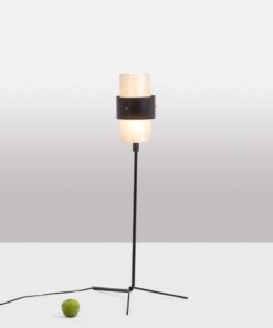 Tripod Lamp in Granite Lucite - Light On - Styylish