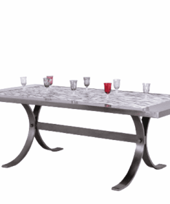 Ceramic Dining Room Table - Side View - Styylish