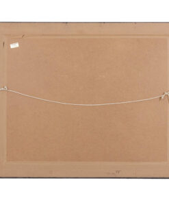 Alternative view of Indian Watercolor on Silk Depicting a Palatal Scene, 1950s