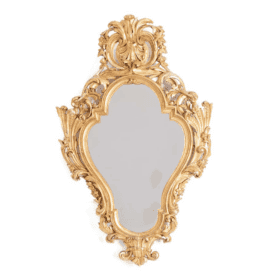 Regency Style Mirror in Carved and Gilded Wood, 1880's