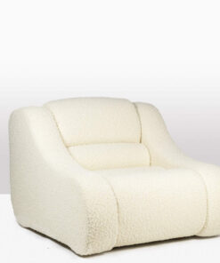 Pair of Bouclé Armchairs - Side - Styylish