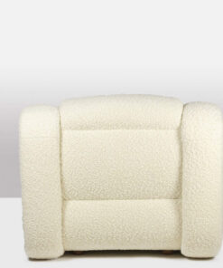 Pair of Bouclé Armchairs - Back View - Styylish