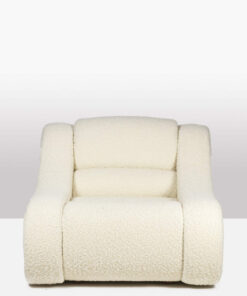 Pair of Bouclé Armchairs - Front View - Styylish