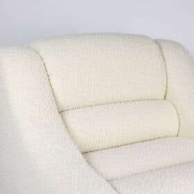 Pair of Bouclé Armchairs, Contemporary Work