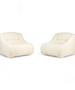 Pair of Bouclé Armchairs - Styylish