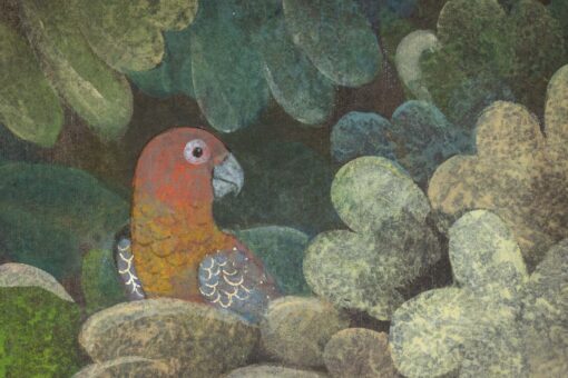 Parakeet Painting - Floral Detail - Styylish