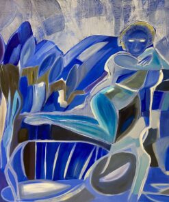 Artwork by Cécile Ganne, La Déesse Bleue