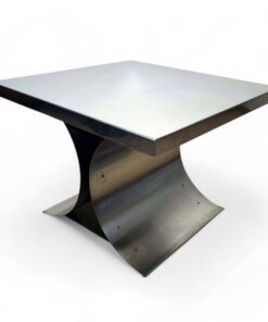 Curved Sofa Table Stainless Steel - Styylish