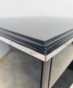 Art Deco Side Table with Drawer - Lacquer Edge - Styylish