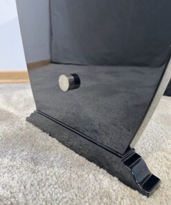 Art Deco Side Table with Drawer - Base with Chrome - Styylish