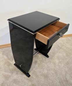 Art Deco Side Table with Drawer - Drawer Interior - Styylish