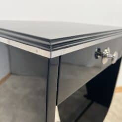 Art Deco Side Table with Drawer - Chrome Edge - Styylish