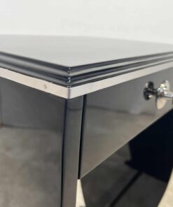 Art Deco Side Table with Drawer - Chrome Edge - Styylish