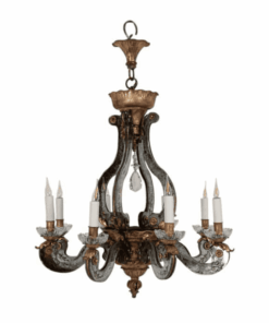 Maison Baguès Églomisé Mirror Chandelier - Styylish