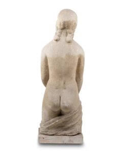 Marie Madeleine Limestone Sculpture - Back Profile - Styylish