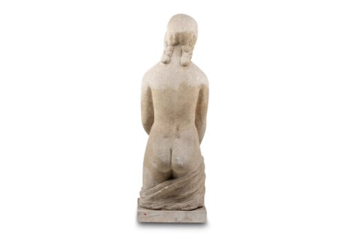 Marie Madeleine Limestone Sculpture - Back Profile - Styylish