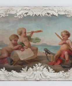 Pair of Paintings Representing Allegories - Full Panel Detail - Styylish