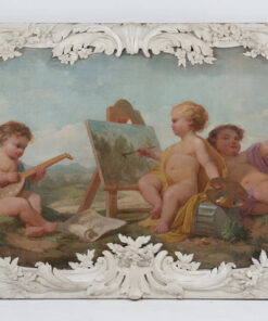 Pair of Paintings Representing Allegories - Panel Detail - Styylish