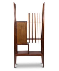 Italian Varnished Mahogany Shelf - Back Profile - Styylish