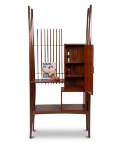 Italian Varnished Mahogany Shelf - Front Profile - Styylish