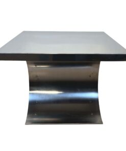 Curved Sofa Table Stainless Steel - Side of Curve - Styylish