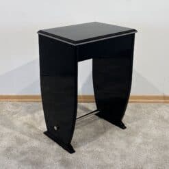 Art Deco Side Table with Drawer - Back - Styylish