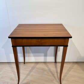 Biedermeier Sewing Table, Cherry Wood, Ebonized, Southern Germany circa 1825