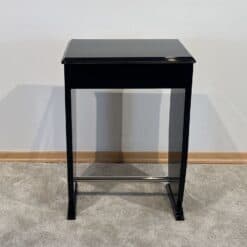 Art Deco Side Table with Drawer - Back View - Styylish