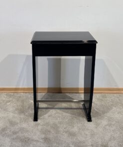 Art Deco Side Table with Drawer - Back View - Styylish